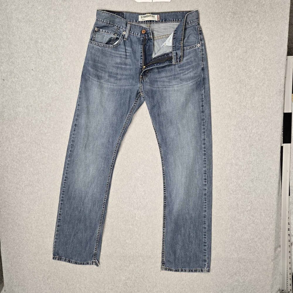 Levi's‎ 505 Men Jeans 31X32 Light Blue Denim Straight Fit 32" Inseam Y2K